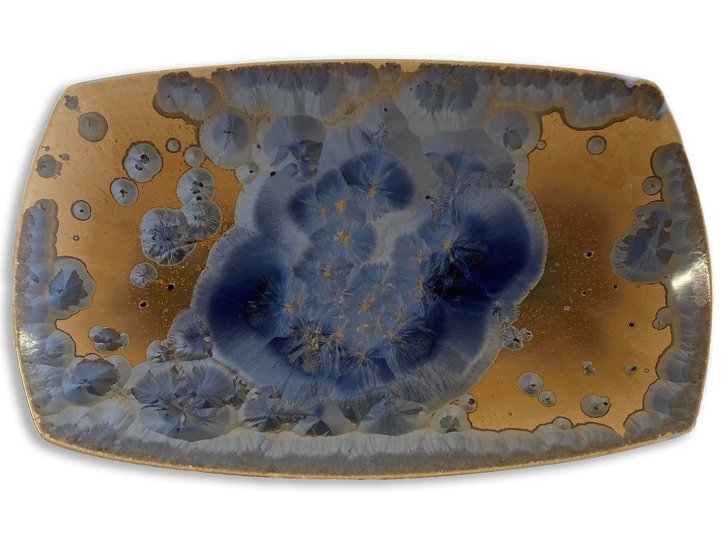 Borealis Blue Oval Platter