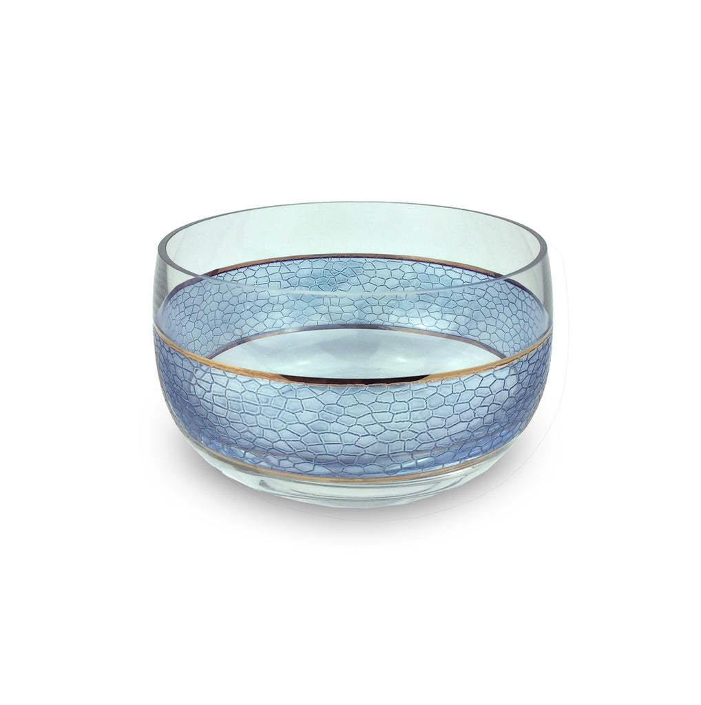 Panthera Indigo Glass Medium Bowl
