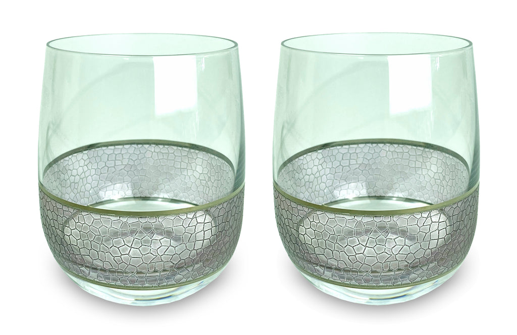 Panthera Platinum double old fashioned set of 2