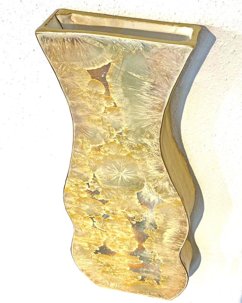 Borealis gold Art Vase/Wall Sconce