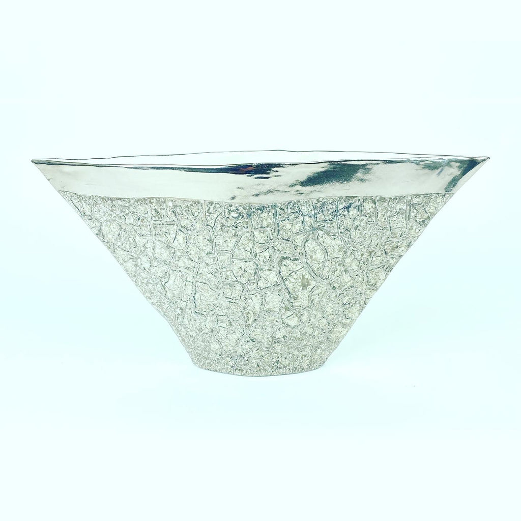 Small Vuitton Vase Platinum Crackle