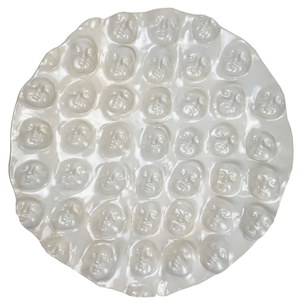 Face Wall Platter White