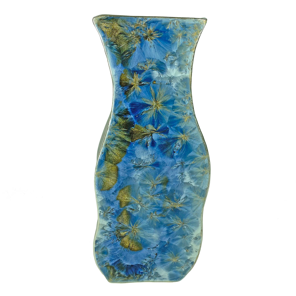 Borealis Frost Blue Small Art Vase