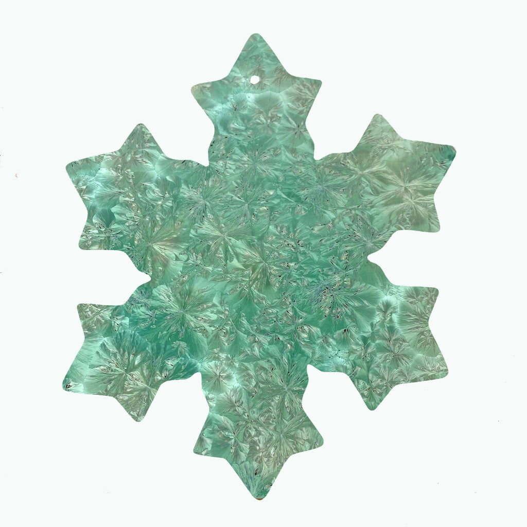 Borealis Aqua Snowflake Ornament