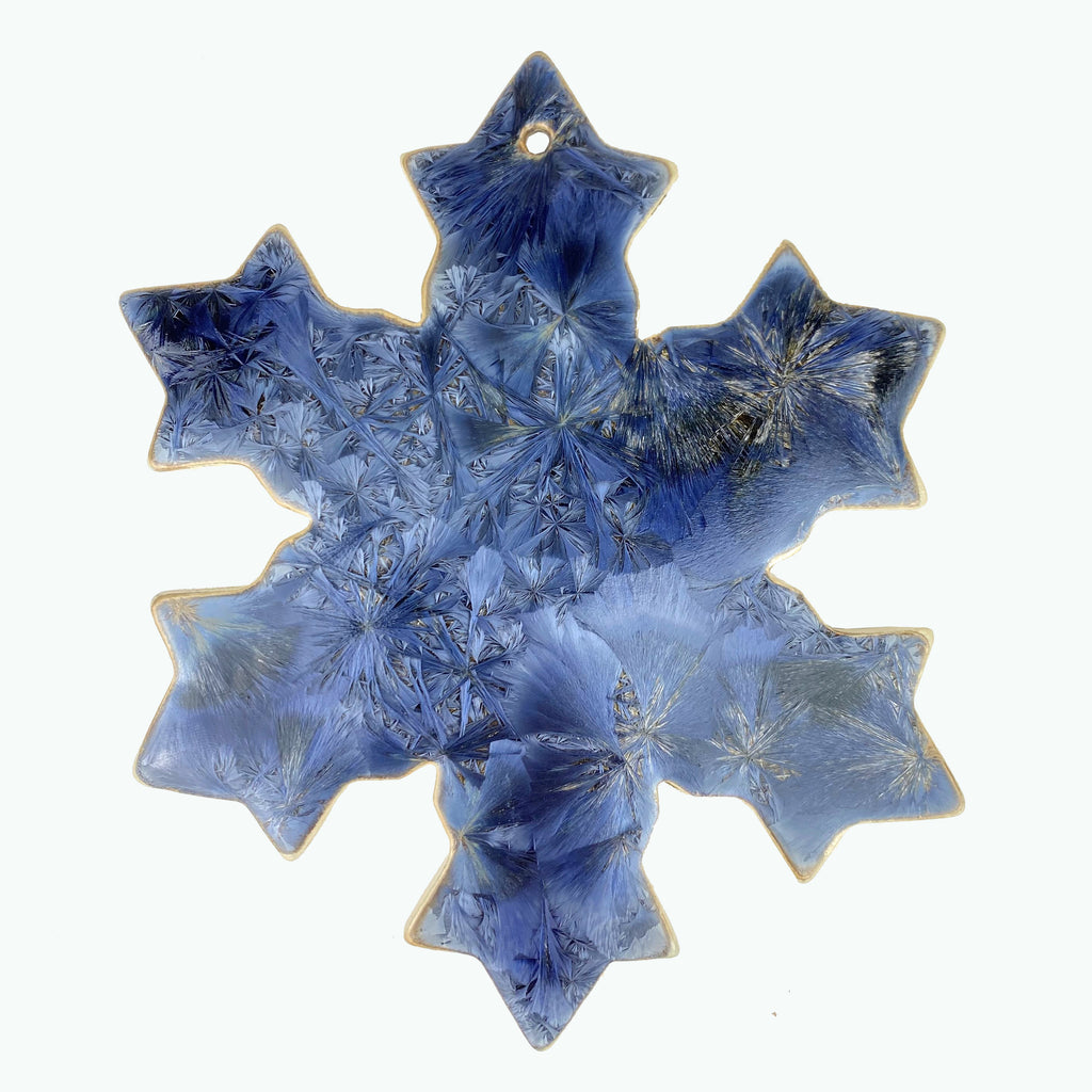 Borealis Blue Snowflake Ornament