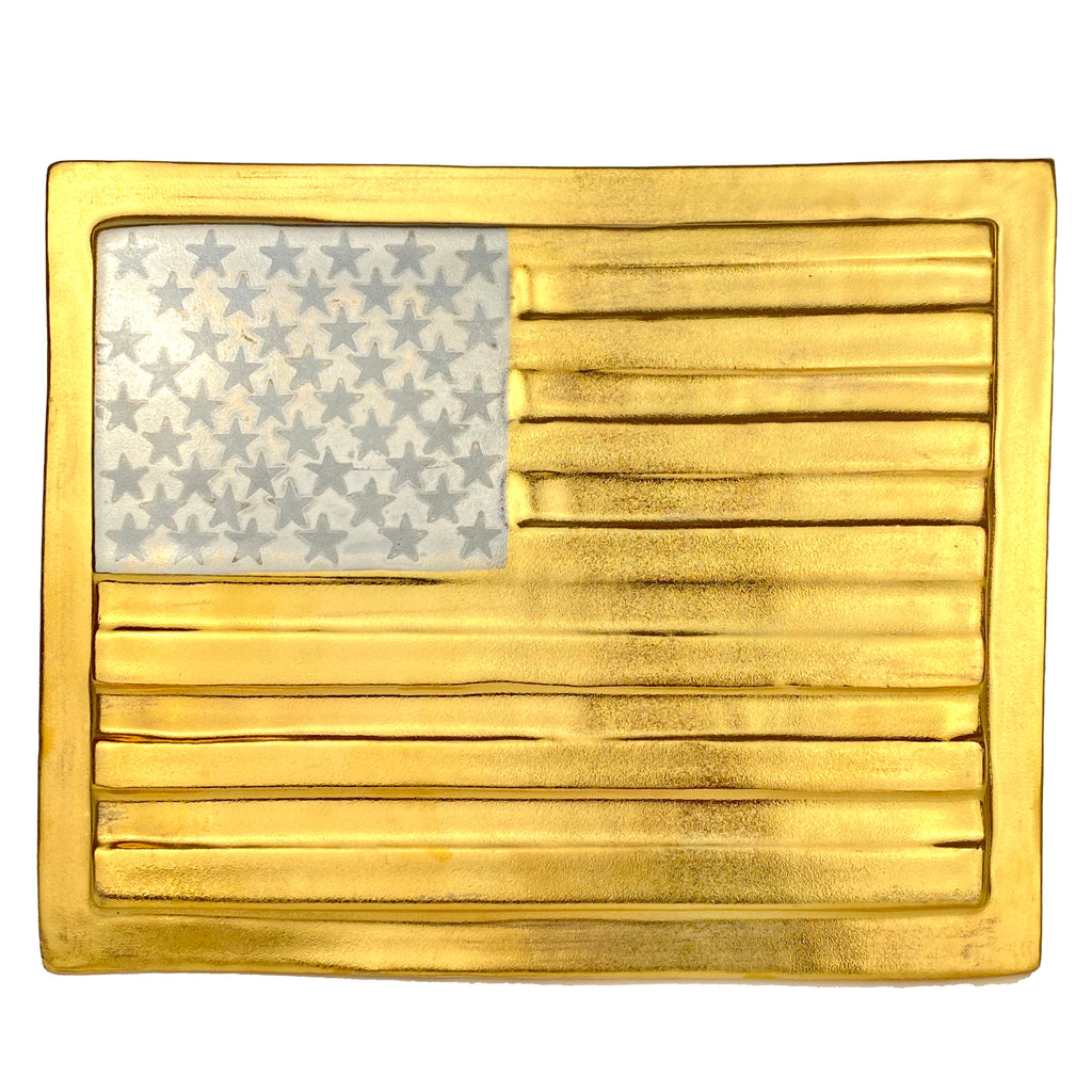 Sm Flag-gold and platinum